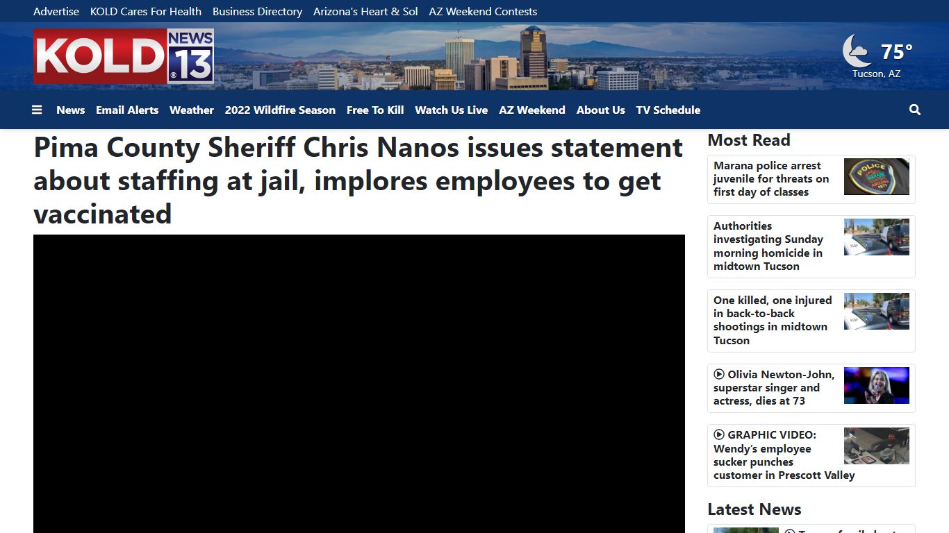 Pima County Sheriff Chris Nanos issues statement about ...